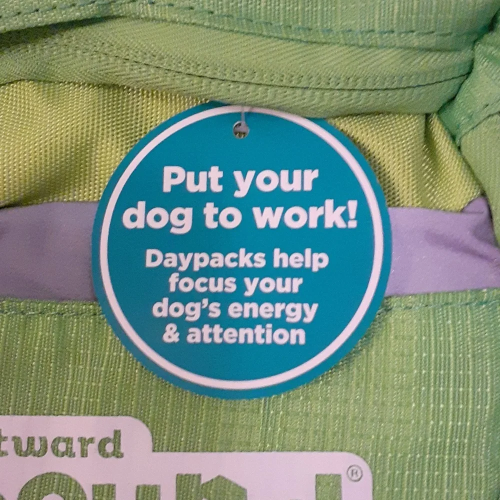 Outward Hound Green Dog Backpack
